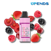 Upends Switch prefilled pods 4500 puffs 5% Strawberry Raspberry Cherry Downtown Vapoury